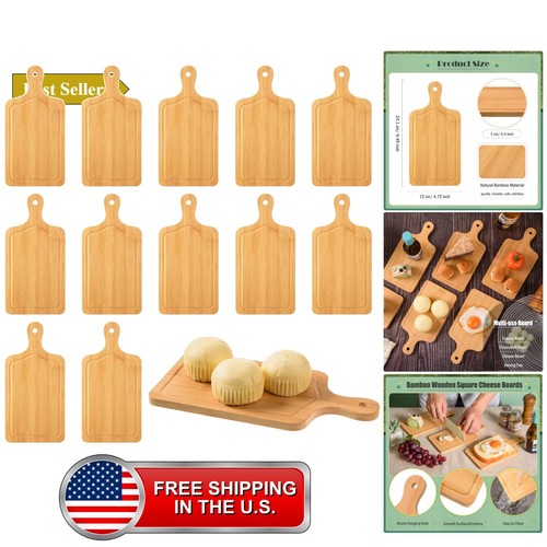 12pcs bamboo square - 12pcs, cheese