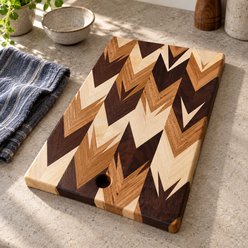 Amish made chevron cutting - amish-made, &