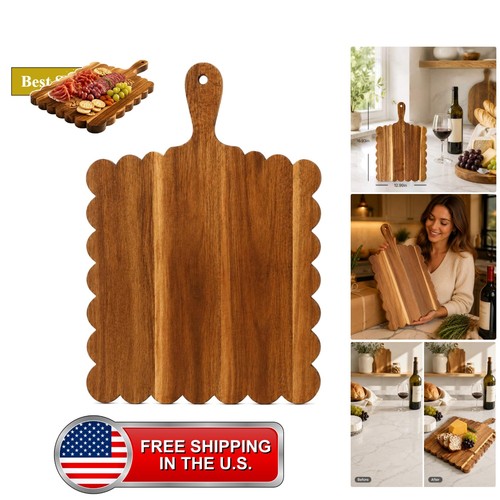 Scalloped acacia wood - scalloped, cutting