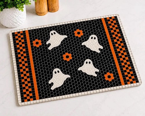 Halloween ghost glass cutting - halloween,
