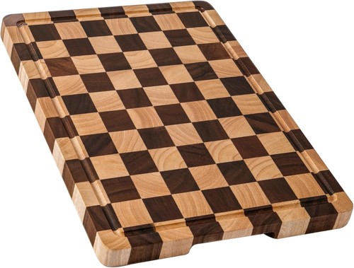 Wood cutting board with juice - cutting,